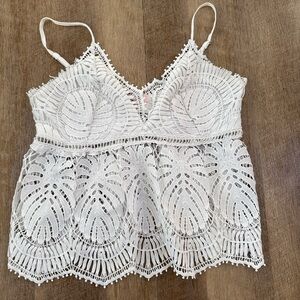 White Lace tank top